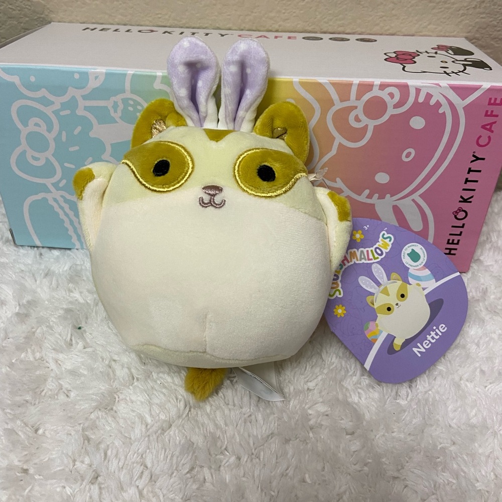 Squishmallows 5" Easter 2023 Nettie the Sugar Glider with Bunny Ears